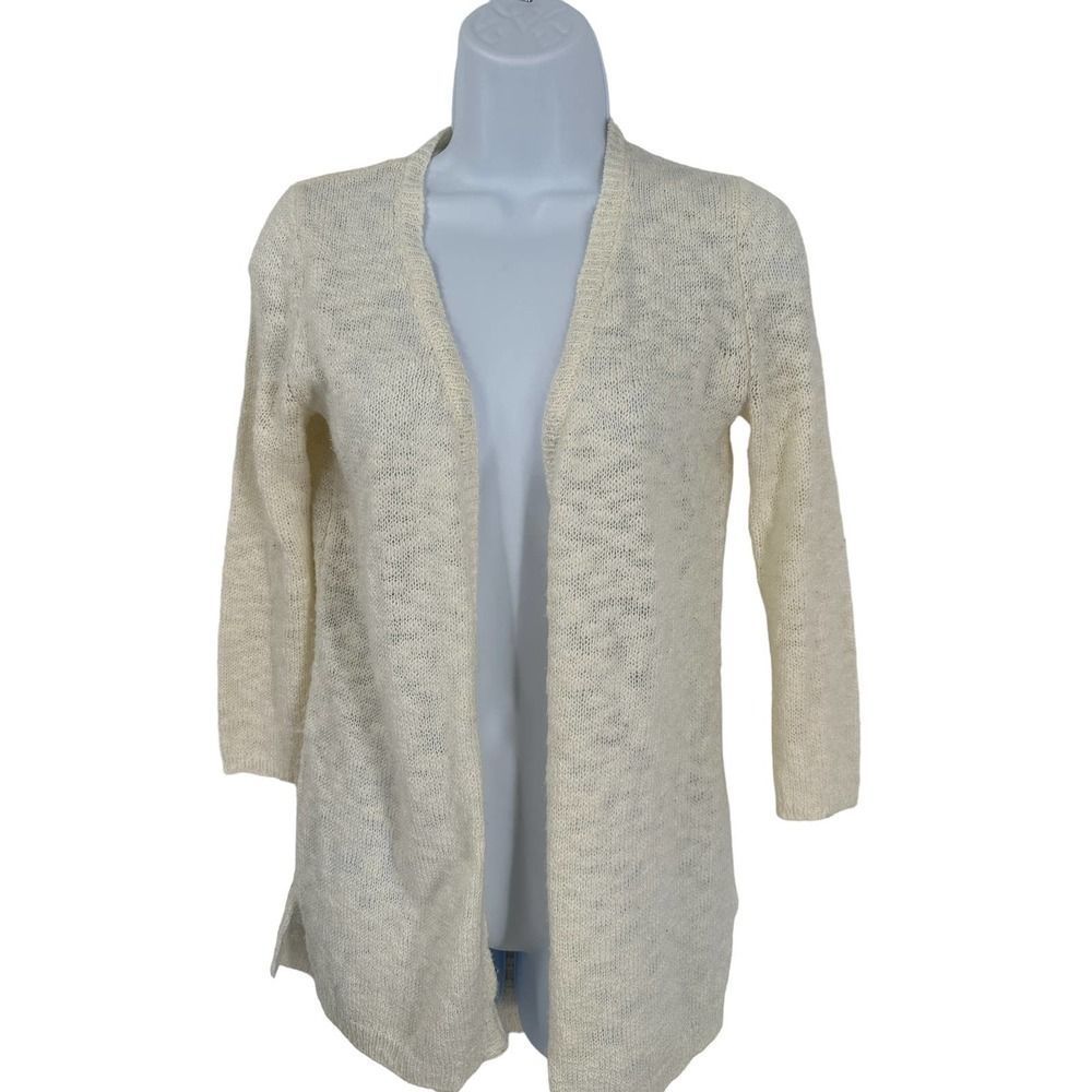 NWOT One Hart‎ Cream Knit Open Front Cardigan XS